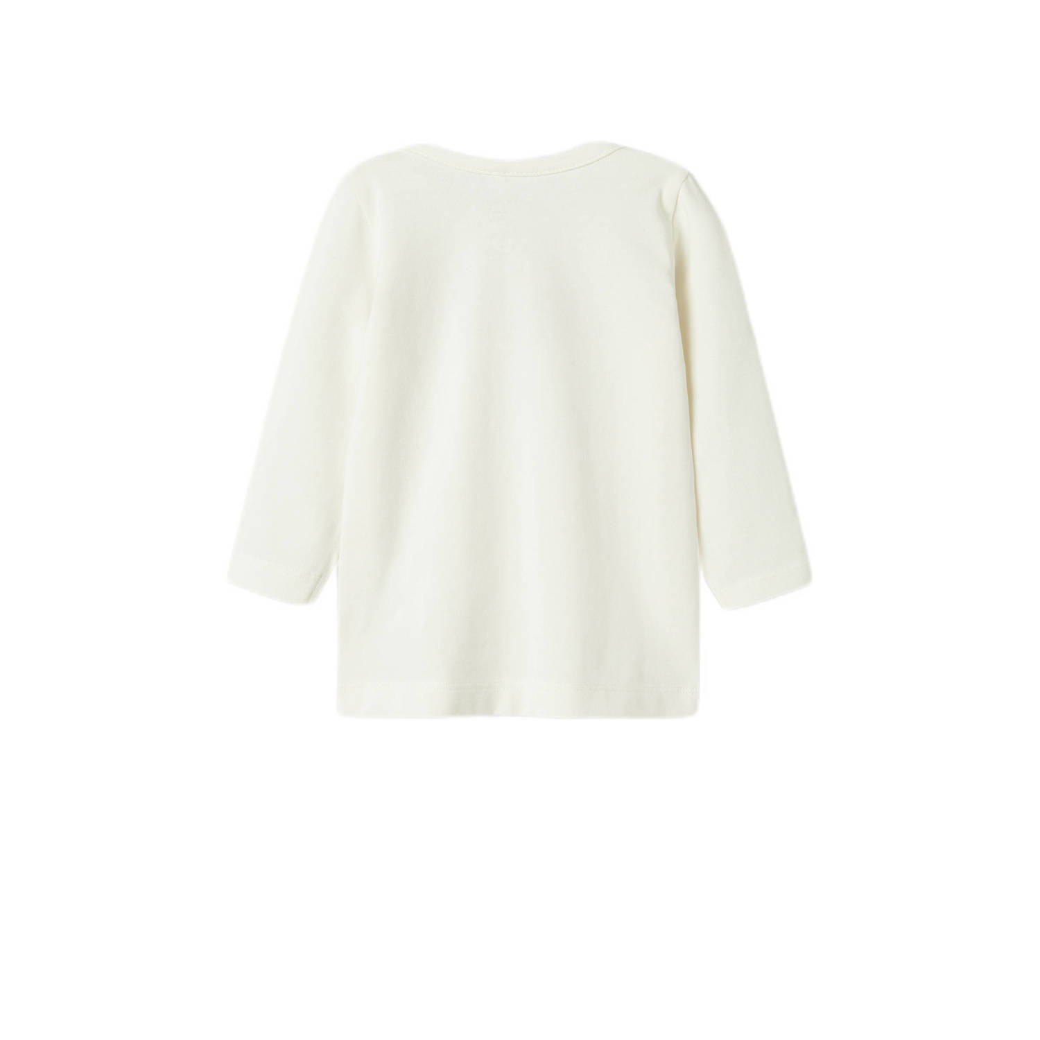 NAME IT BABY longsleeve NBFNABIA met printopdruk en patches ecru