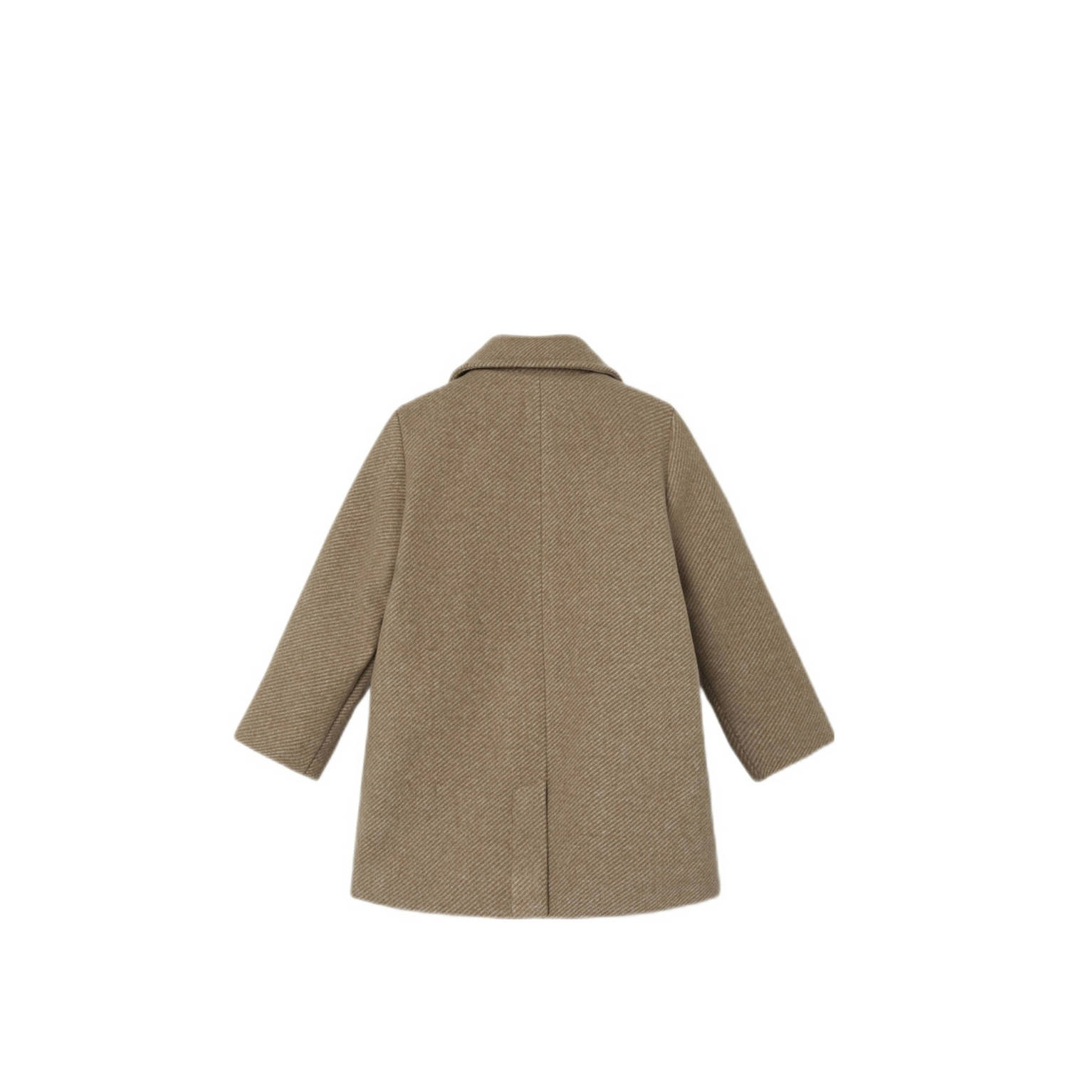 LIL' ATELIER MINI gemêleerde coat winter NMFNALINA bruin