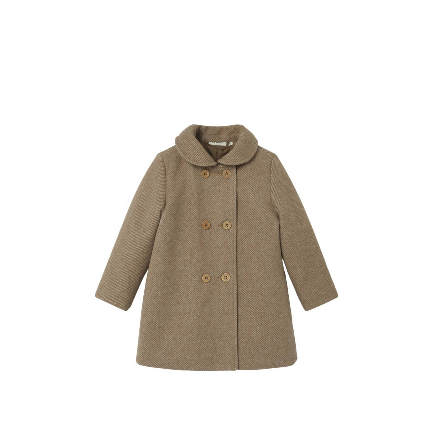 LIL' ATELIER MINI gemêleerde coat winter NMFNALINA bruin
