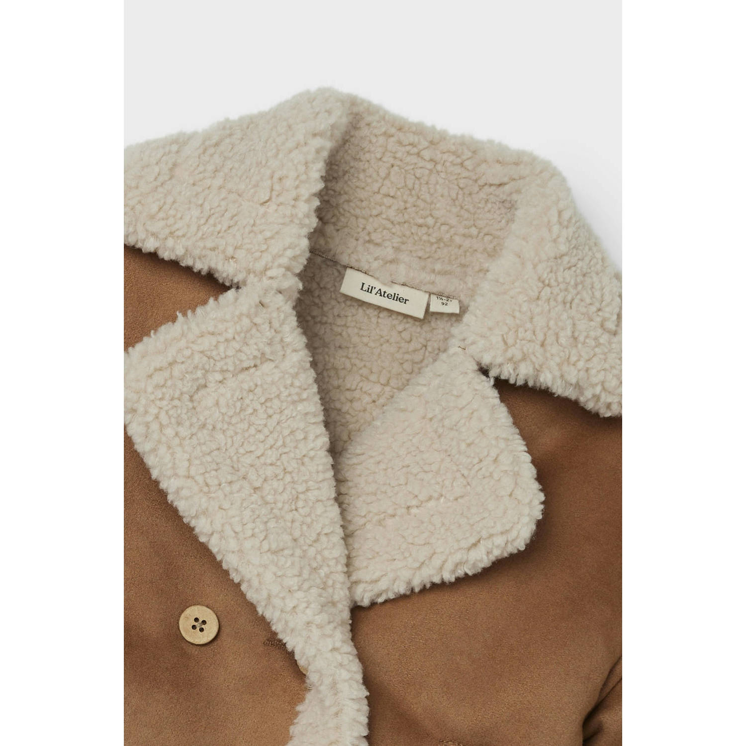 LIL' ATELIER MINI jas NMNNOLO bruin beige
