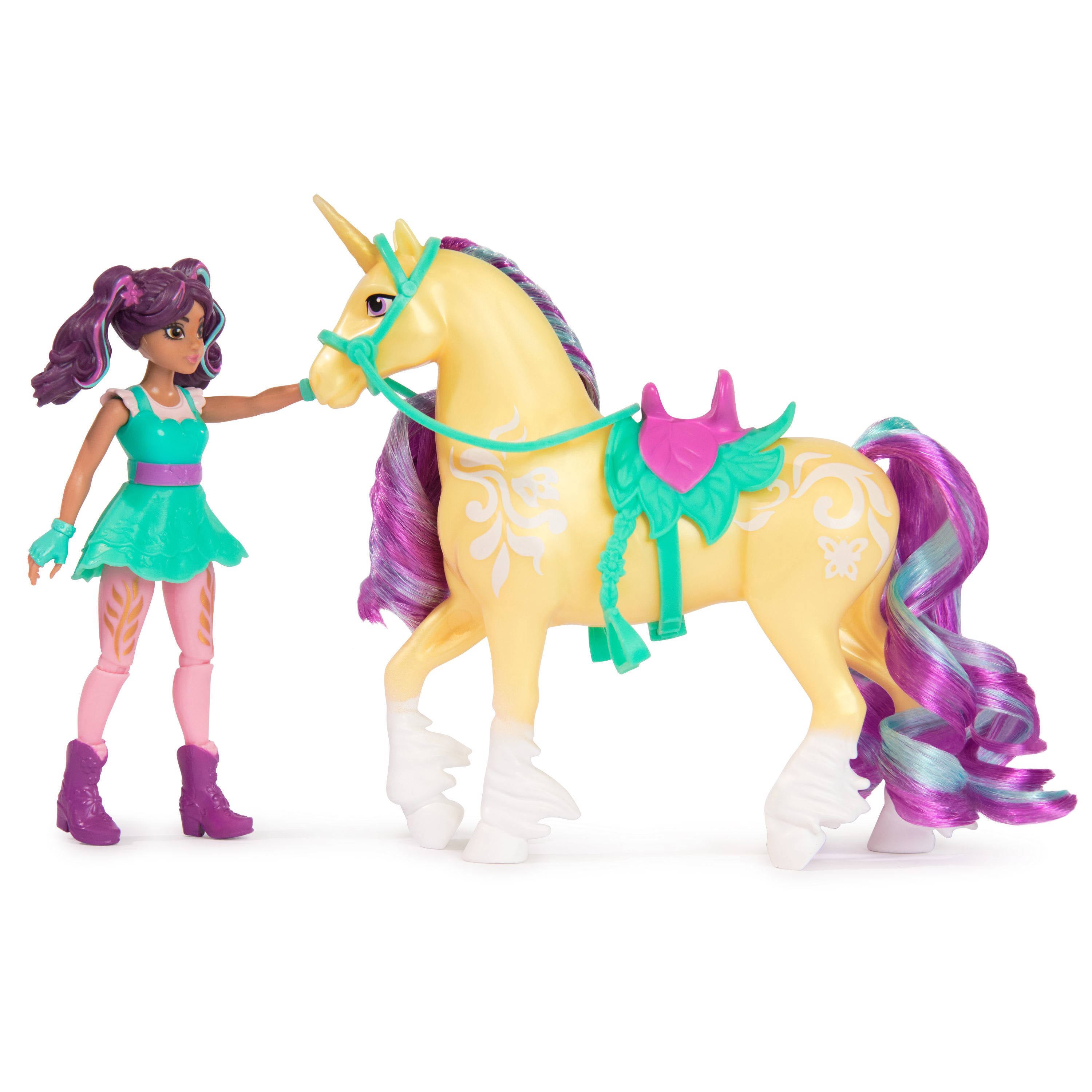 Unicorn Academy Ava & Color-Change Leaf Stall Playset - Netflix Show Toy With 15 Accessories - View #5