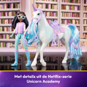 thumbnail: Unicorn Academy - Layla & Glacier met 2 rijaccessoires en borstel - Speelfigurenset