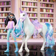 thumbnail: Unicorn Academy - Layla & Glacier met 2 rijaccessoires en borstel - Speelfigurenset