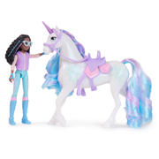 thumbnail: Unicorn Academy - Layla & Glacier met 2 rijaccessoires en borstel - Speelfigurenset