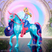 thumbnail: Unicorn Academy Isabel & River met 2 rijaccessoires en borstel - Speelfigurenset