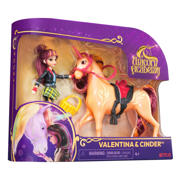 thumbnail: Unicorn Academy Valentina & Cinder met 2 rijaccessoires en borstel - Speelfigurenset