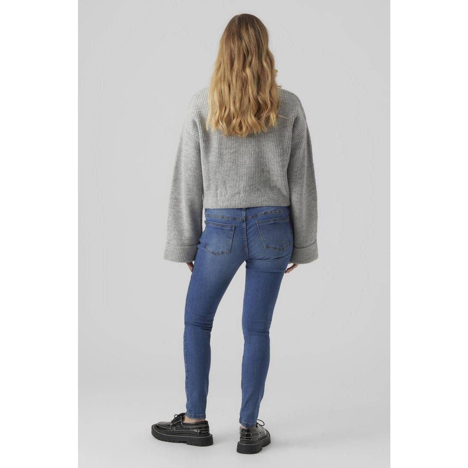 MAMALICIOUS cropped zwangerschapstrui MLSVALA grijs