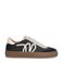 Manfield leren sneakers zwart