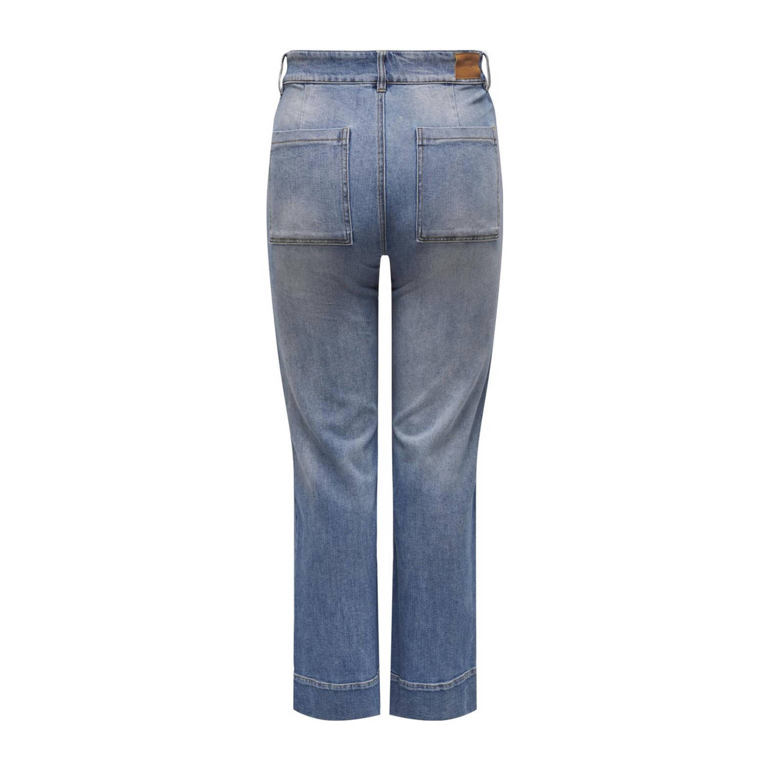 ONLY CARMAKOMA high waist wide leg jeans medium blue denim