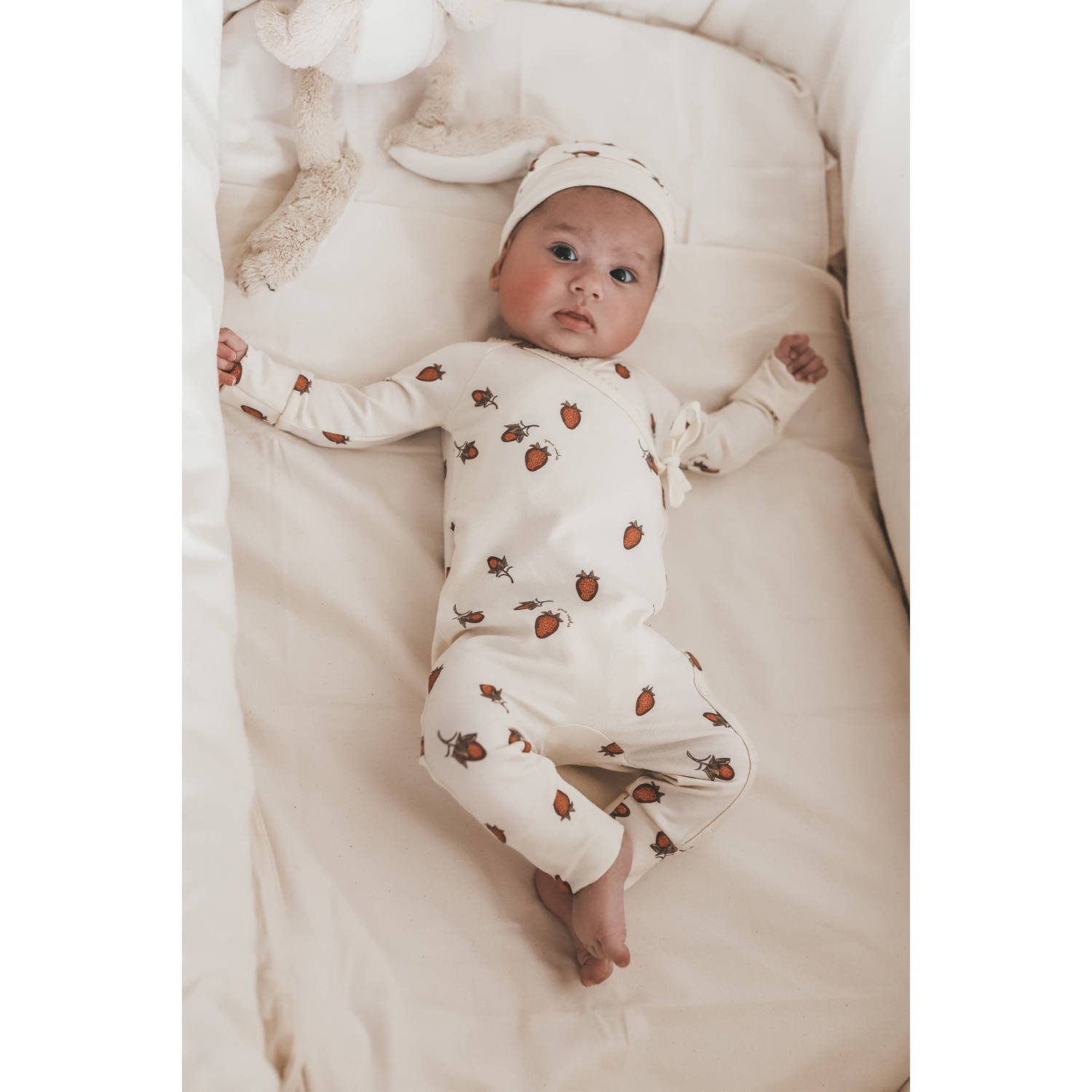 Your Wishes reversible baby muts wit rood