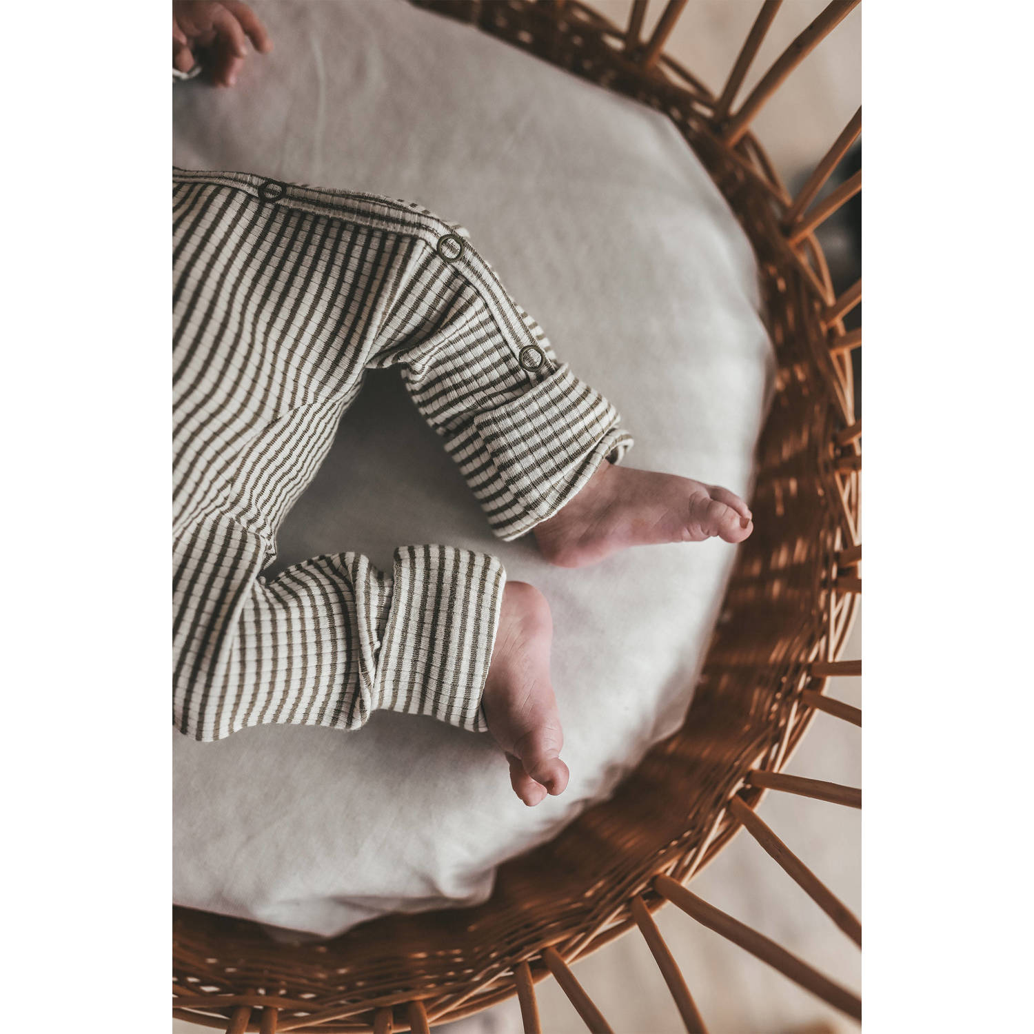 Your Wishes baby gestreept boxpak olijfgroen wit