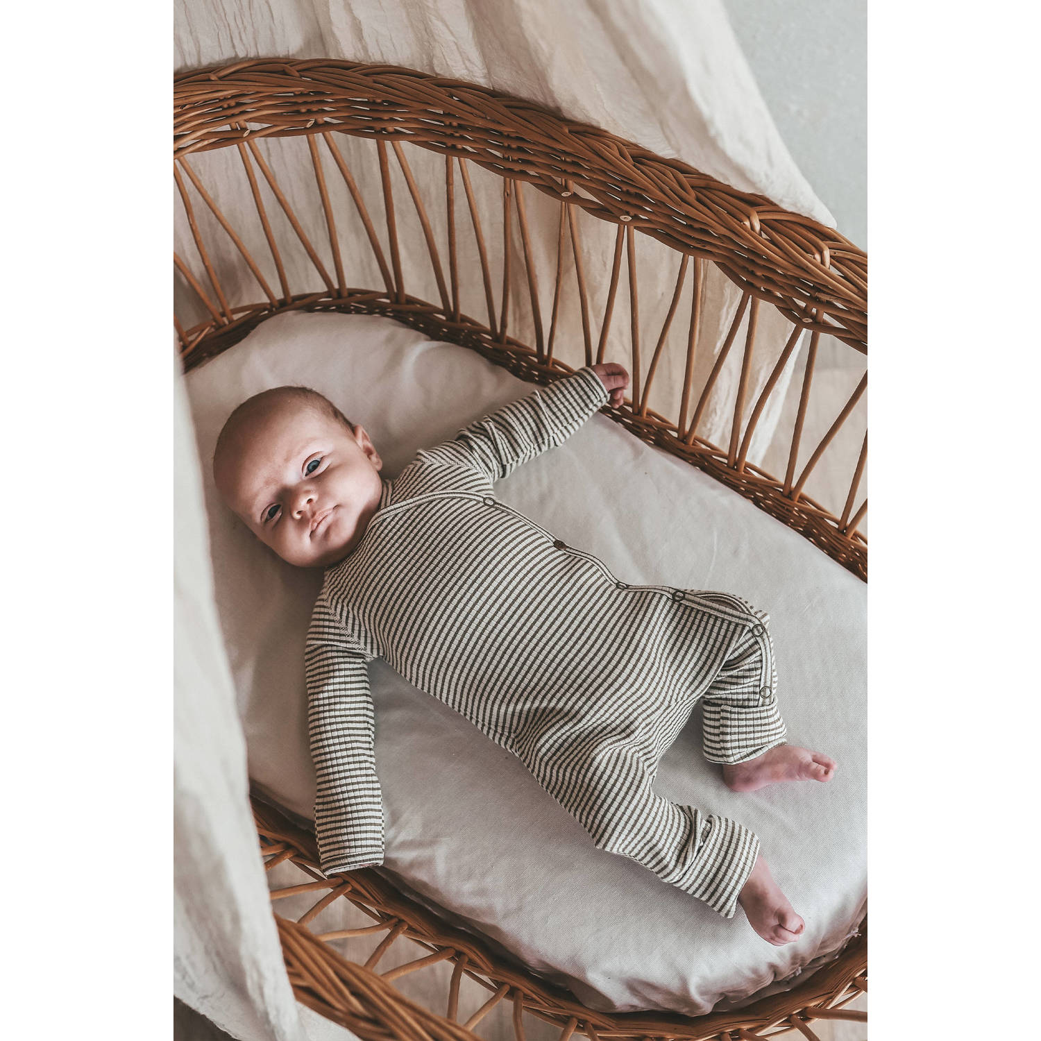 Your Wishes baby gestreept boxpak olijfgroen wit