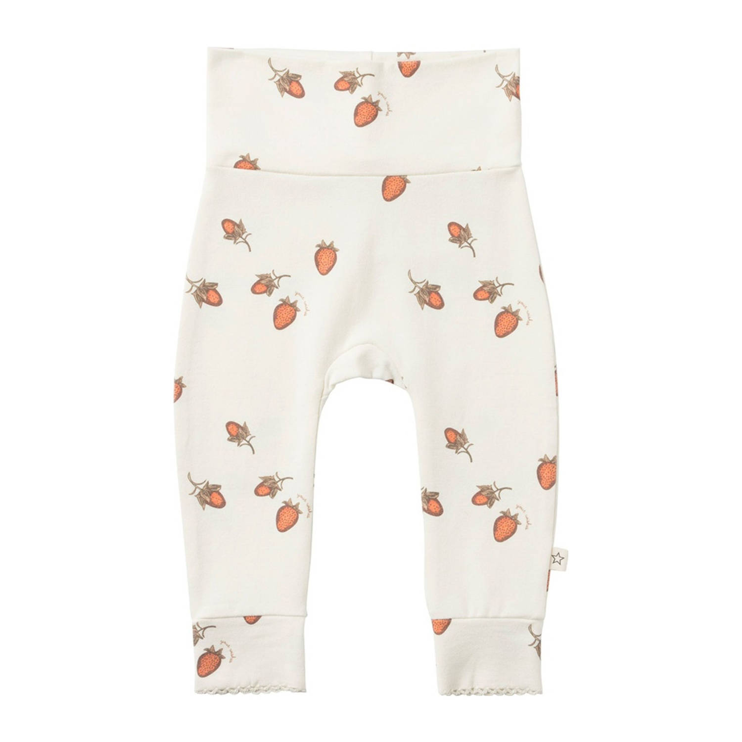 Your Wishes baby broek met all over print wit rood