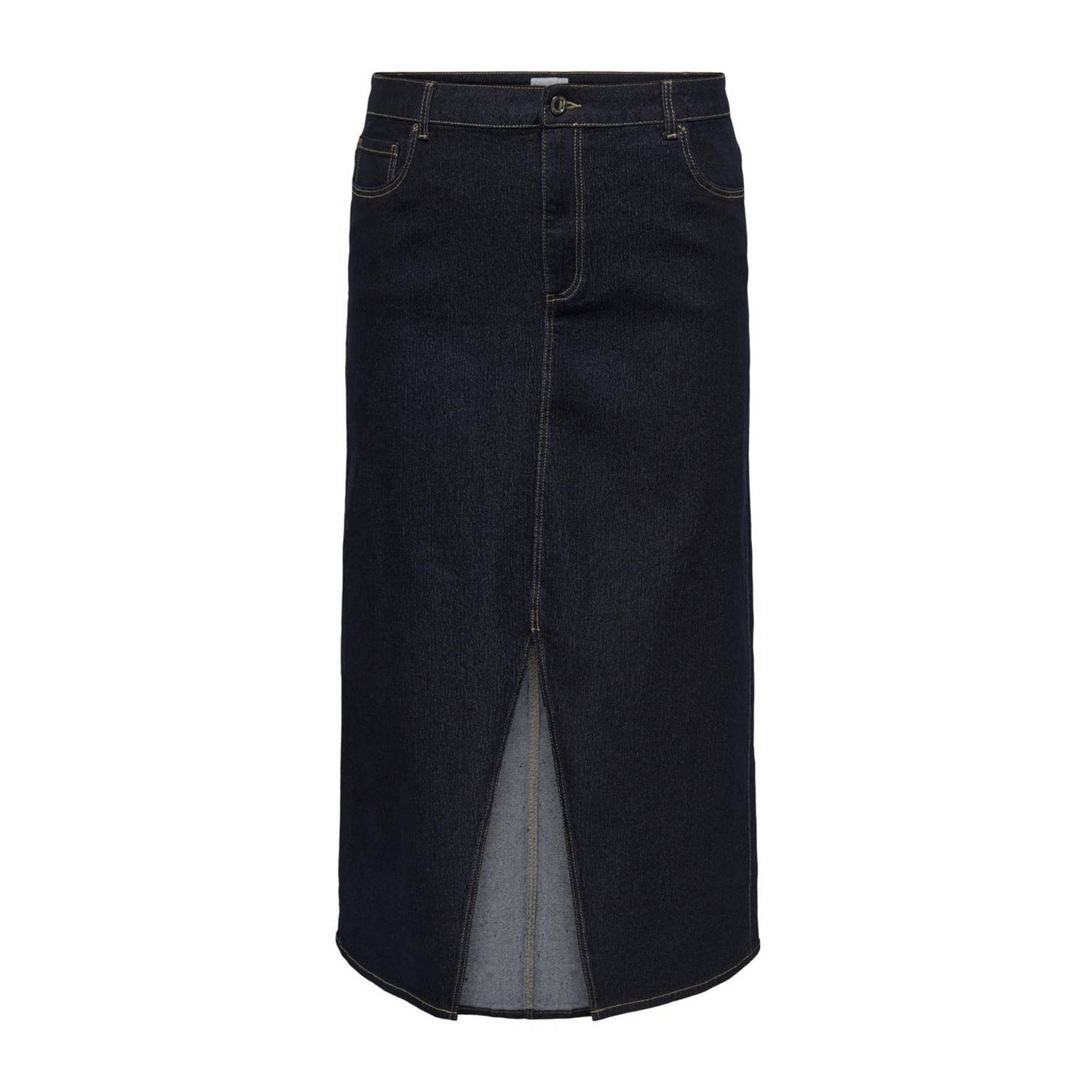 ONLY CARMAKOMA spijkerrok CARVERA dark blue denim