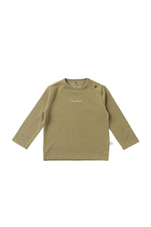 baby longsleeve olijfgroen