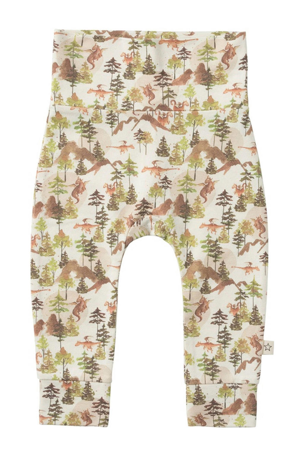 Wit, groen en bruine jongens Your Wishes baby broek van katoen