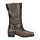 Nelson leren bikerboots bruin