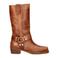Nelson leren bikerboots cognac