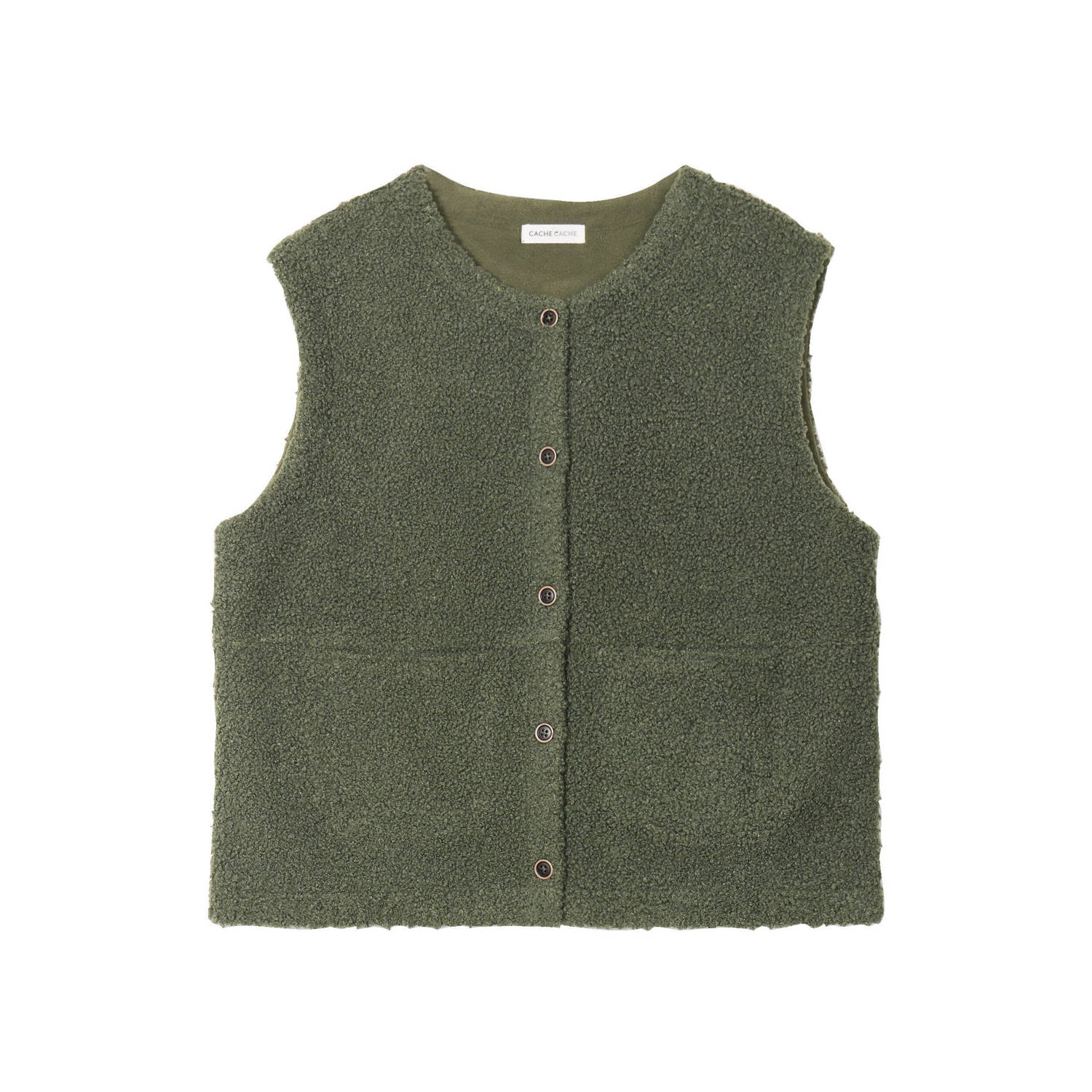 Cache gilet kaki