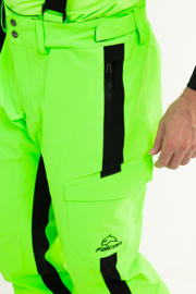 thumbnail: Groene heren Falcon skibroek Eckhart van polyester met rits- en drukknoopsluiting