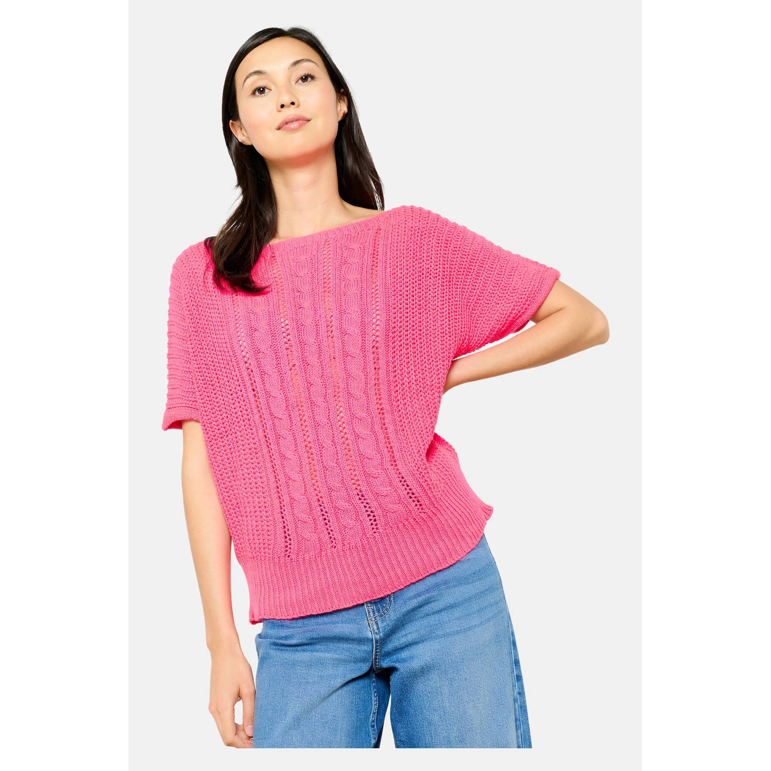 LOLALIZA gebreide top roze