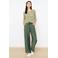 LOLALIZA high waist wide leg broek kaki