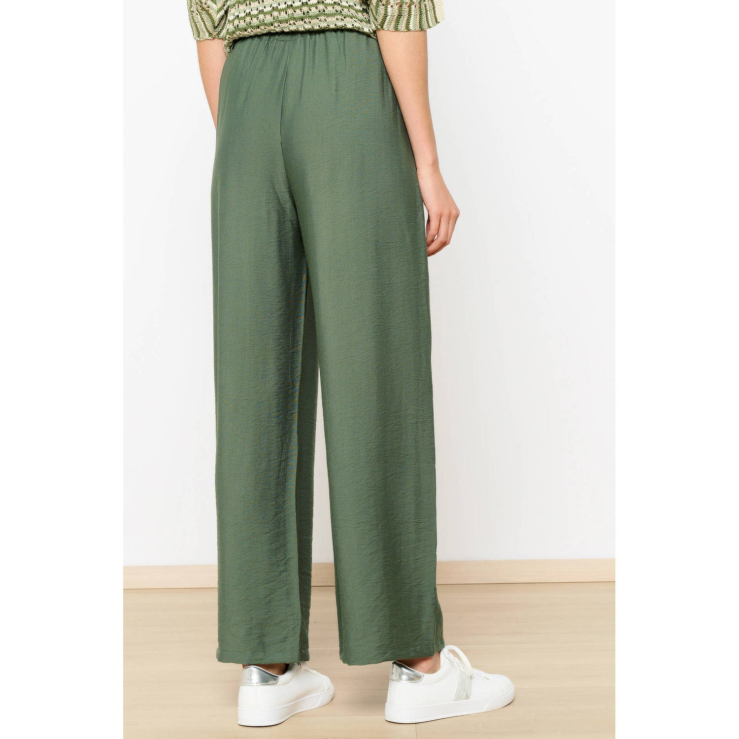 LOLALIZA high waist wide leg broek kaki