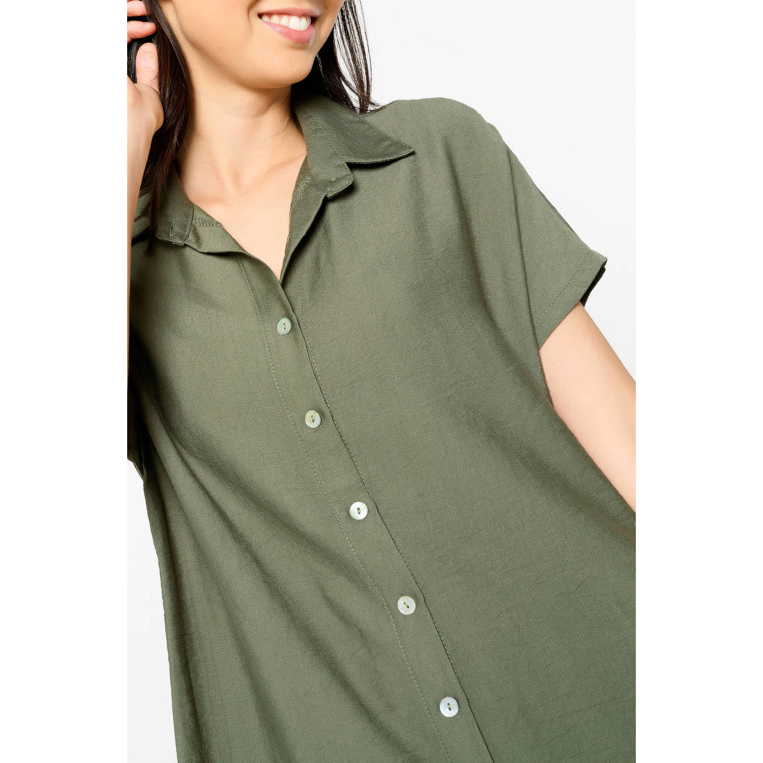 LOLALIZA blousejurk groen