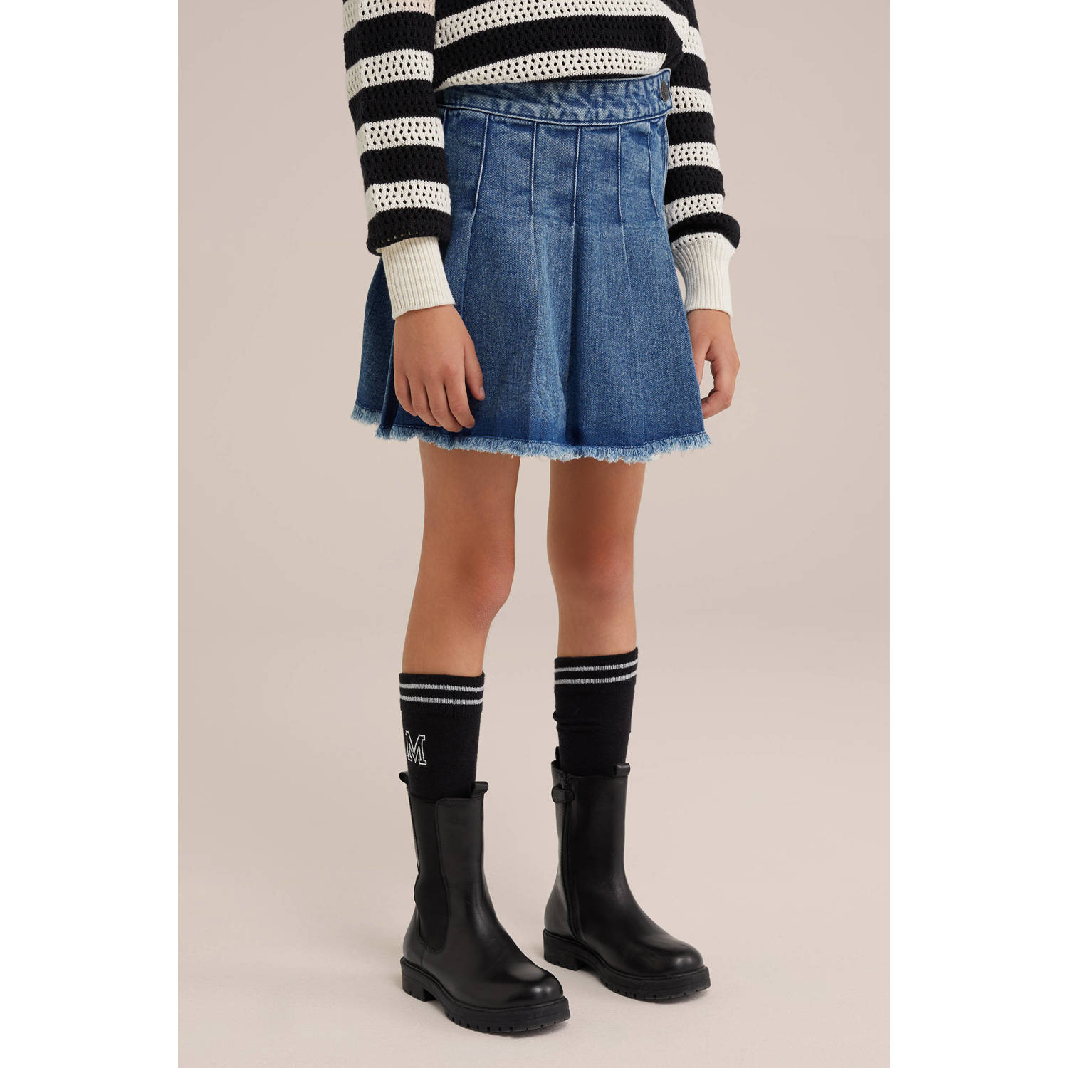 WE Fashion denim spijkerrok medium blue denim