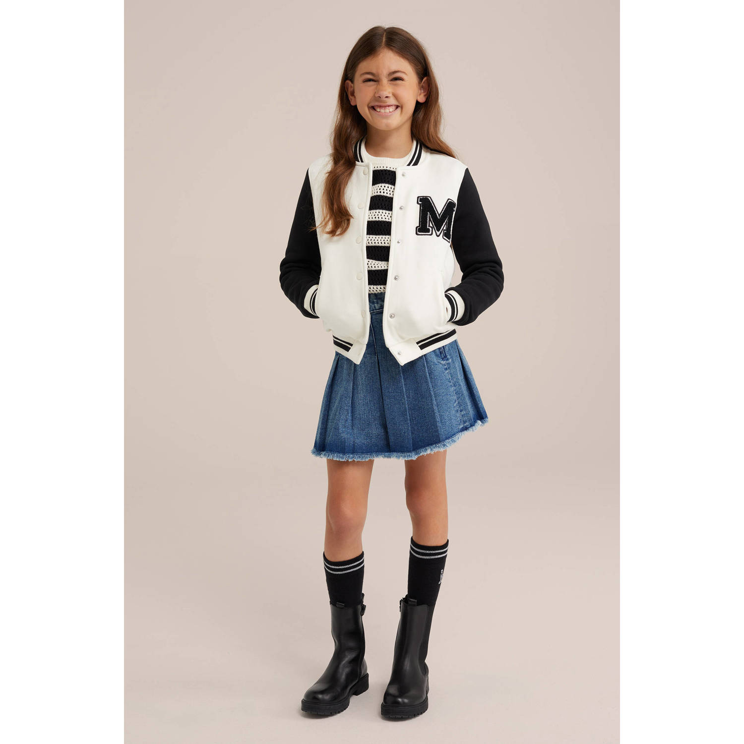 WE Fashion denim spijkerrok medium blue denim