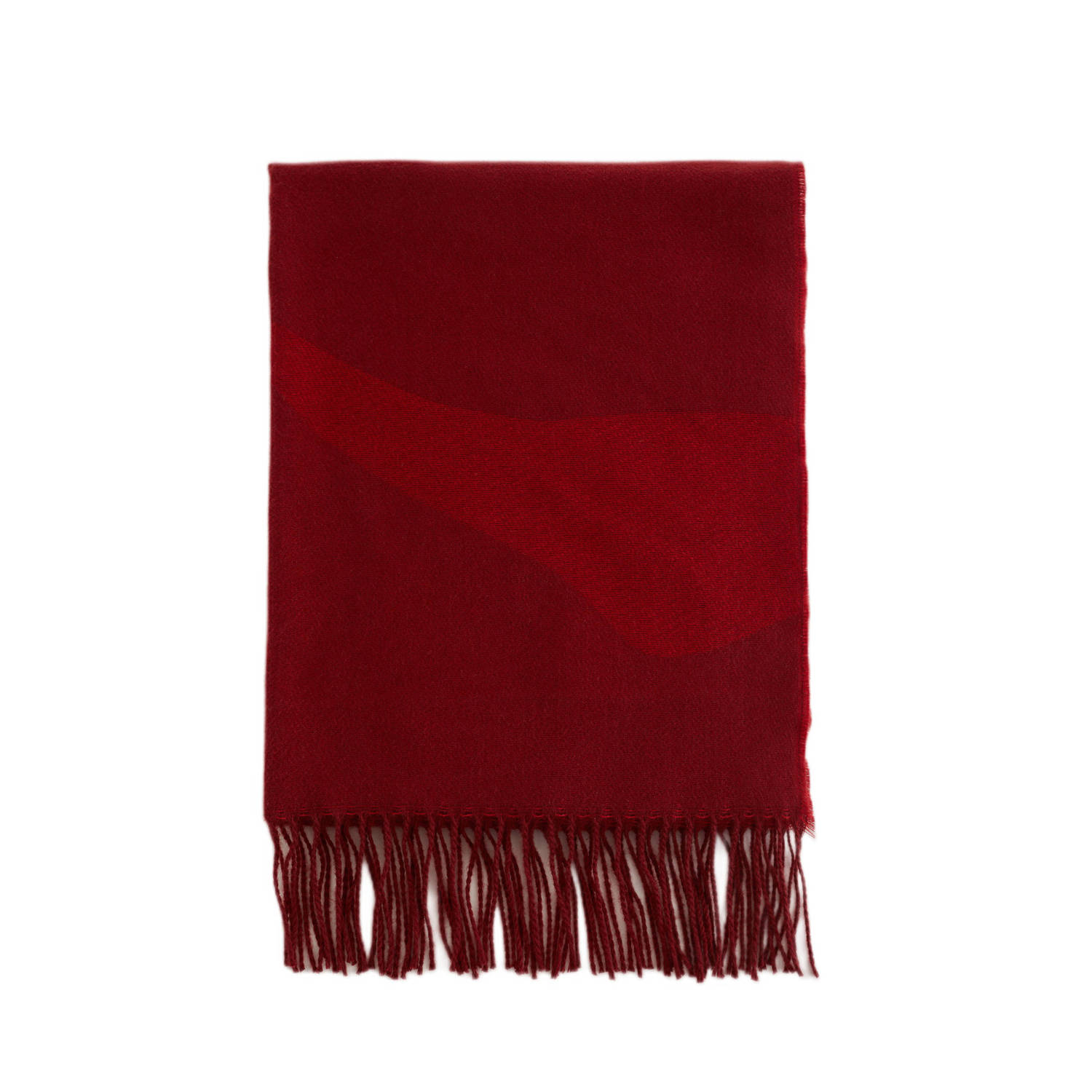WE Fashion sjaal Cody donkerrood