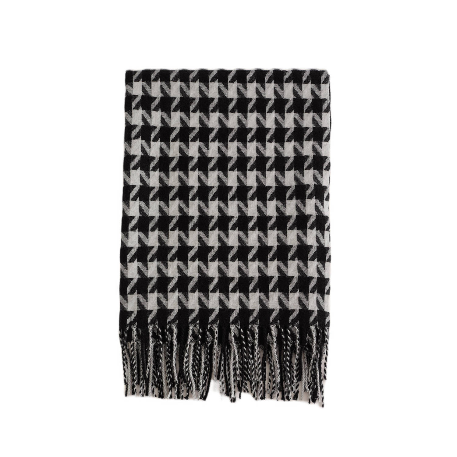 WE Fashion sjaal zwart wit