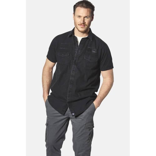 Jan Vanderstorm +FIT Collectie overhemd ALPRI Plus Size grijs afbeelding