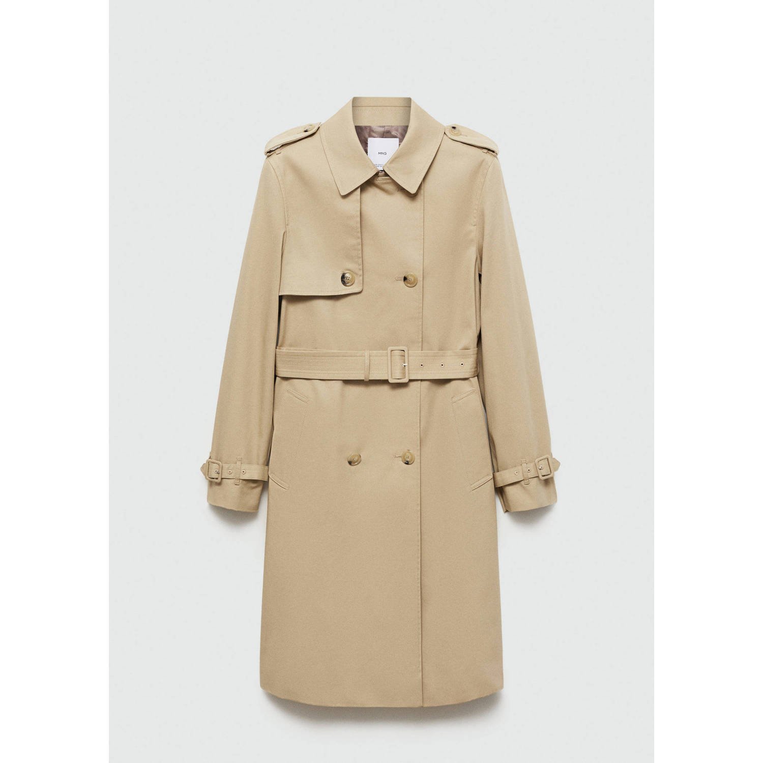 Mango trenchcoat tussen beige