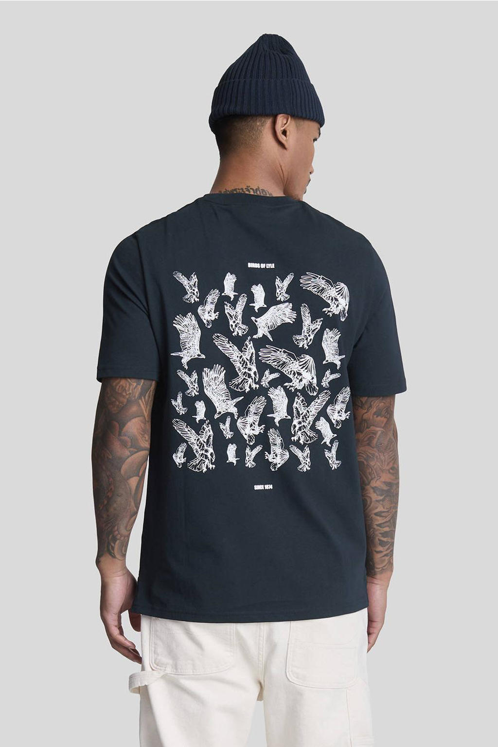 Petrol Industries T-shirt met backprint wit Petrol Industries T-shirt met backprint wit