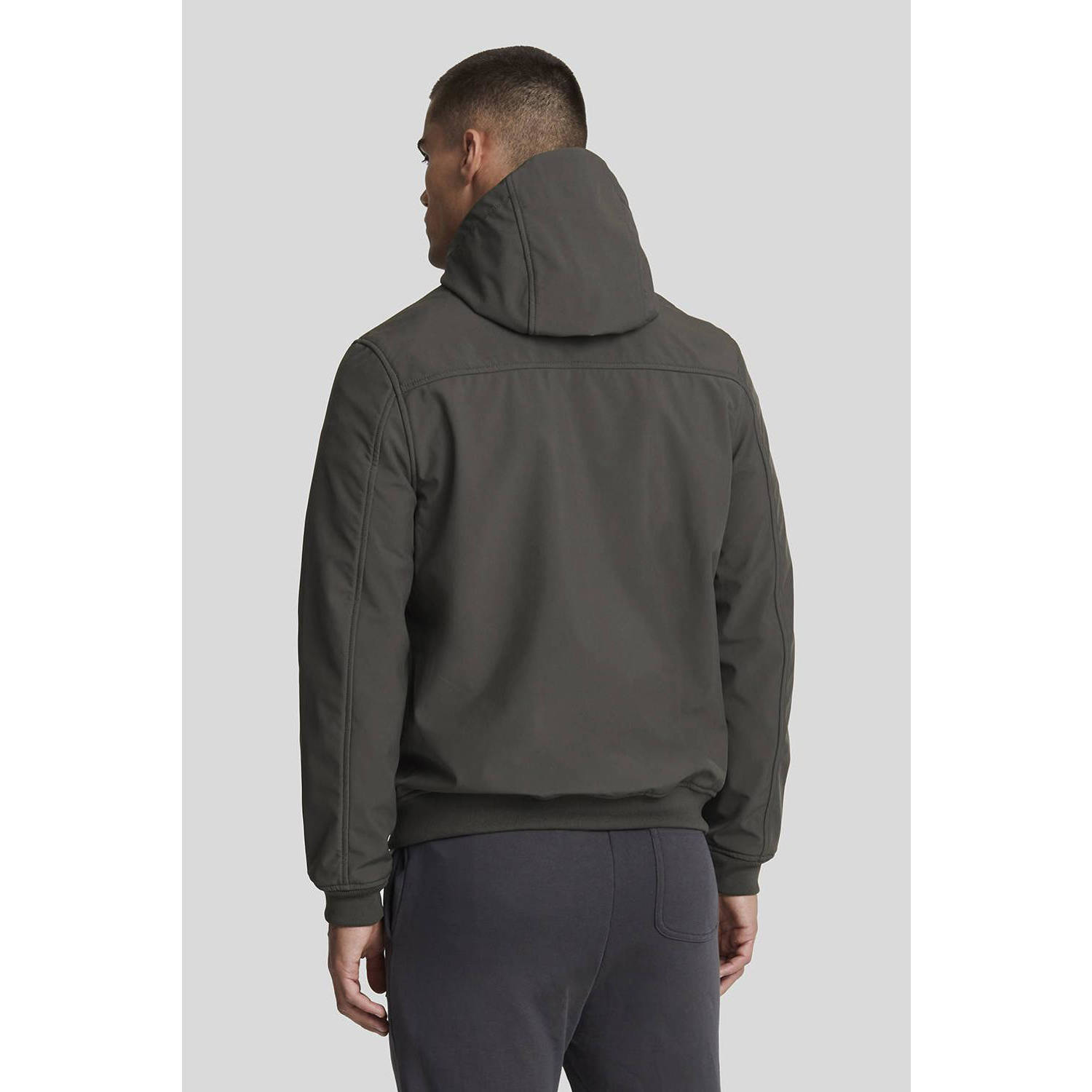 Lyle & Scott softshell jas donkerbruin