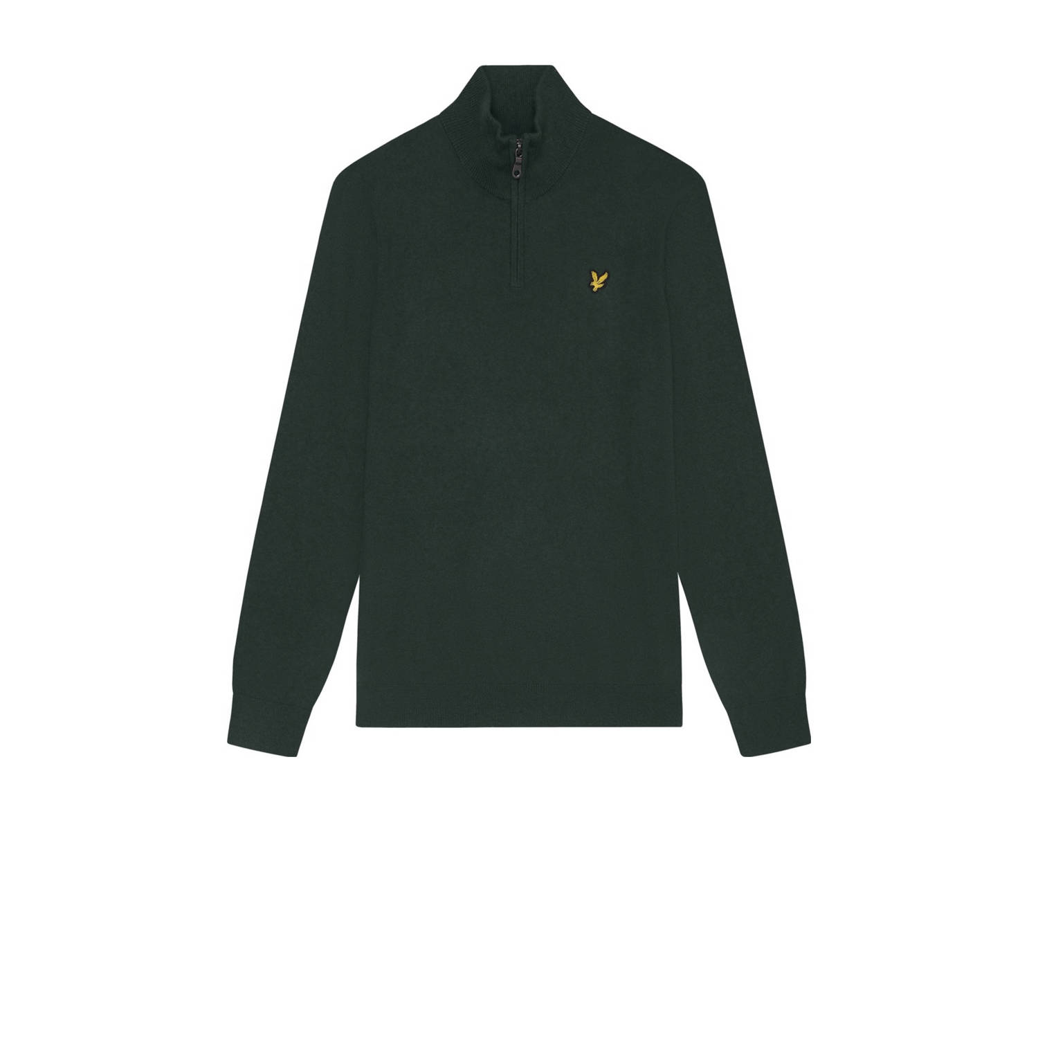 LYLE & SCOTT Heren Truien & Vesten Cotton Merino Quarter Zip Jumper Donkergroen