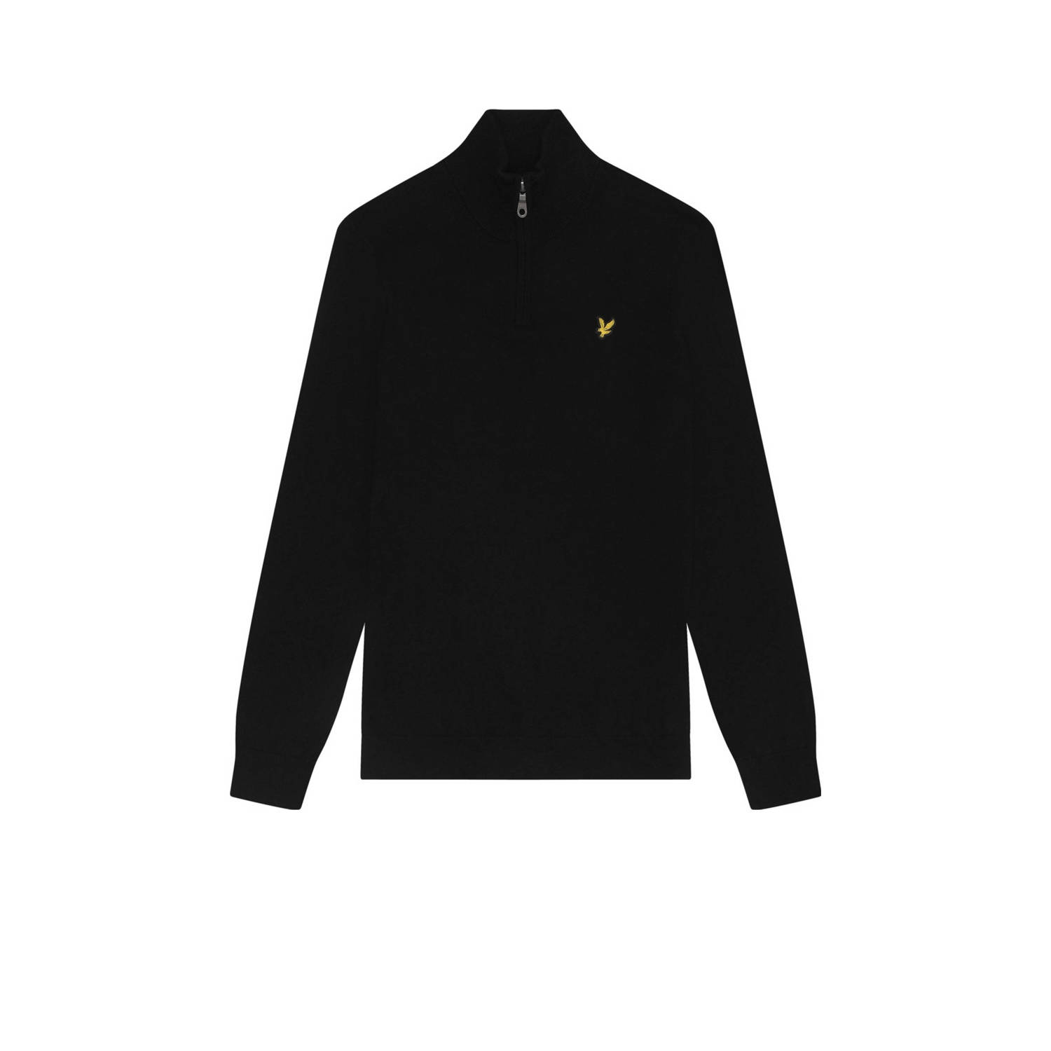 LYLE & SCOTT Heren Truien & Vesten Cotton Merino Quarter Zip Jumper Zwart