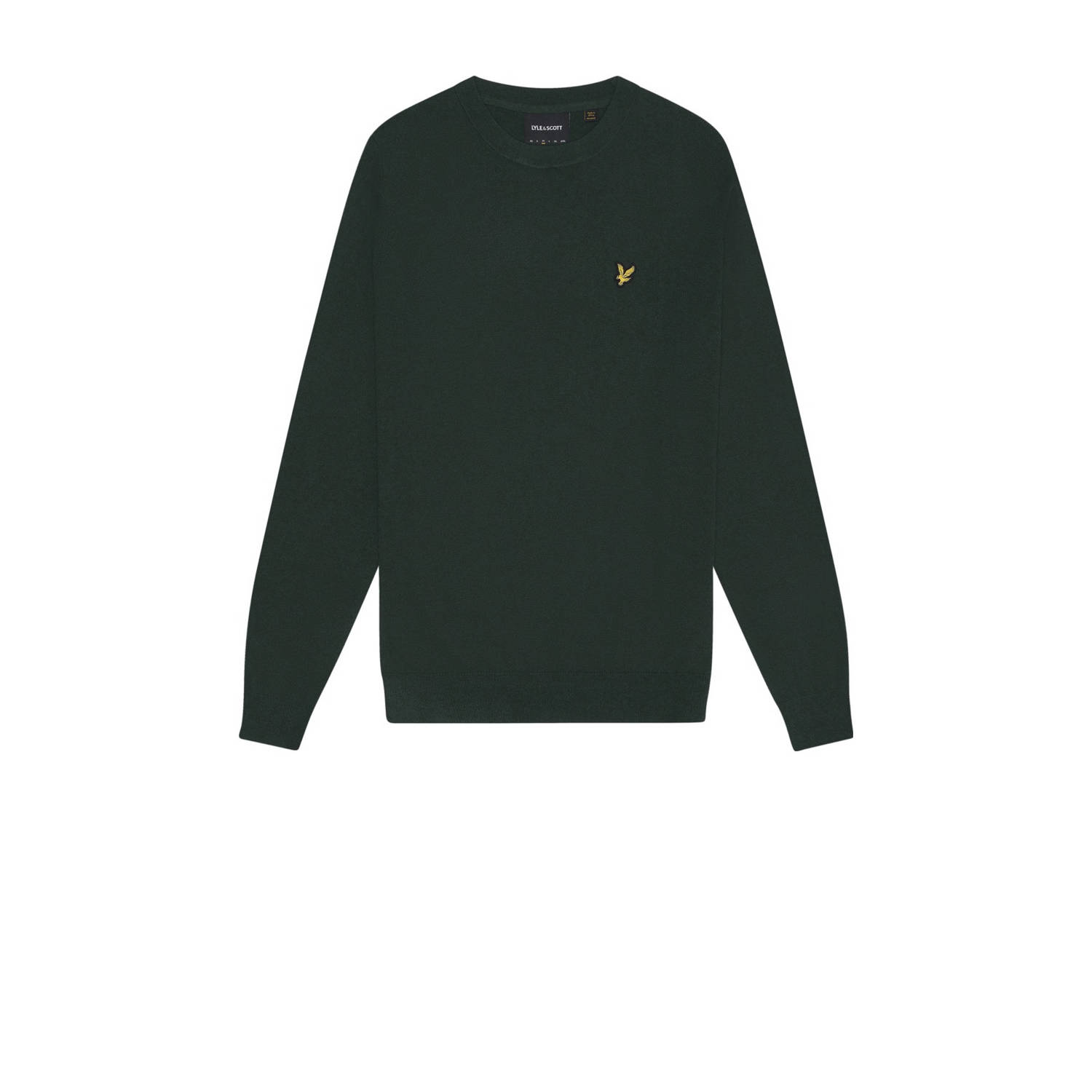 LYLE & SCOTT Heren Truien & Vesten Cotton Merino Crew Neck Jumper Groen