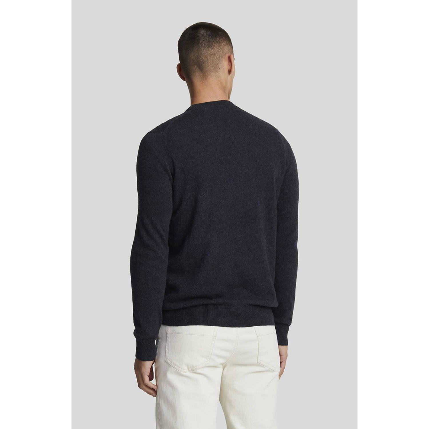 Lyle & Scott gebreide trui donkerblauw
