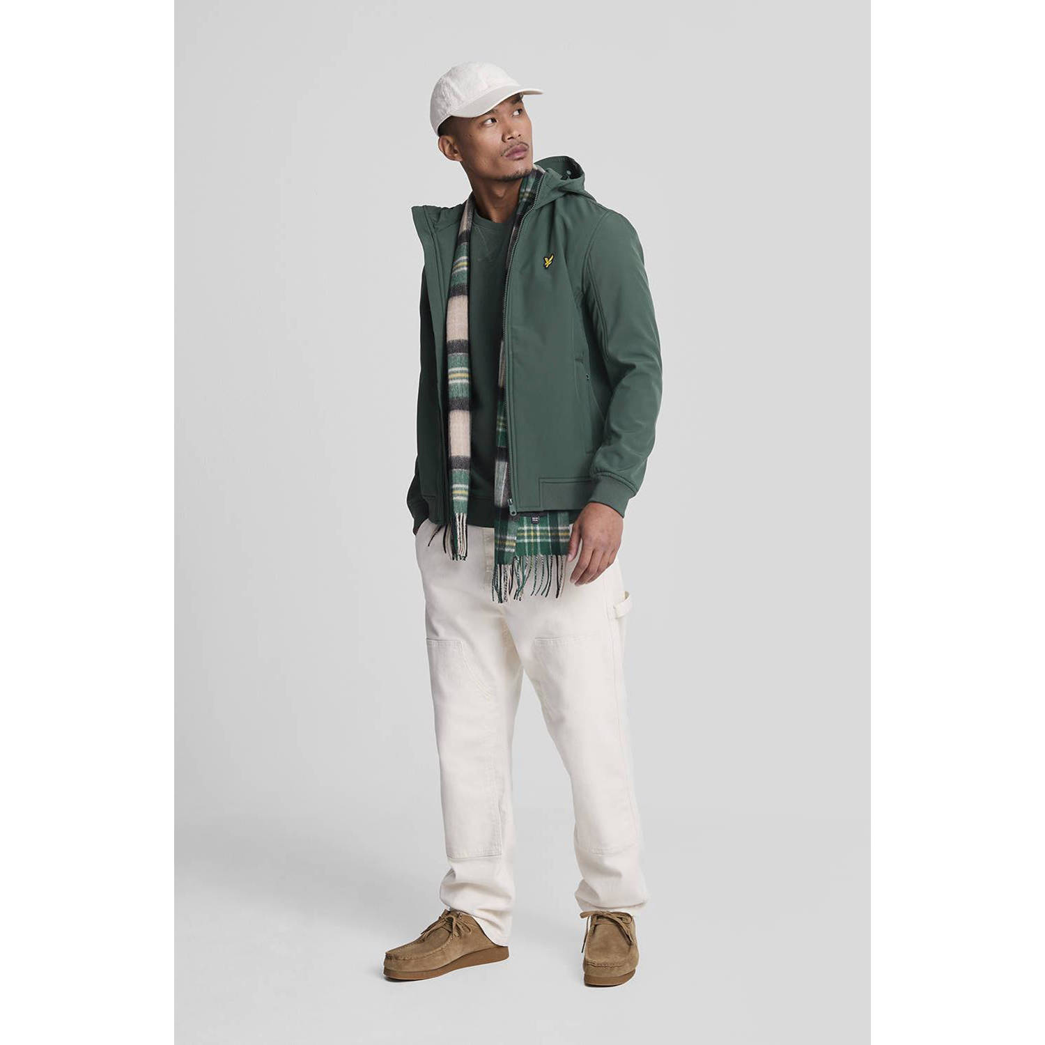 Lyle & Scott softshell jas groen