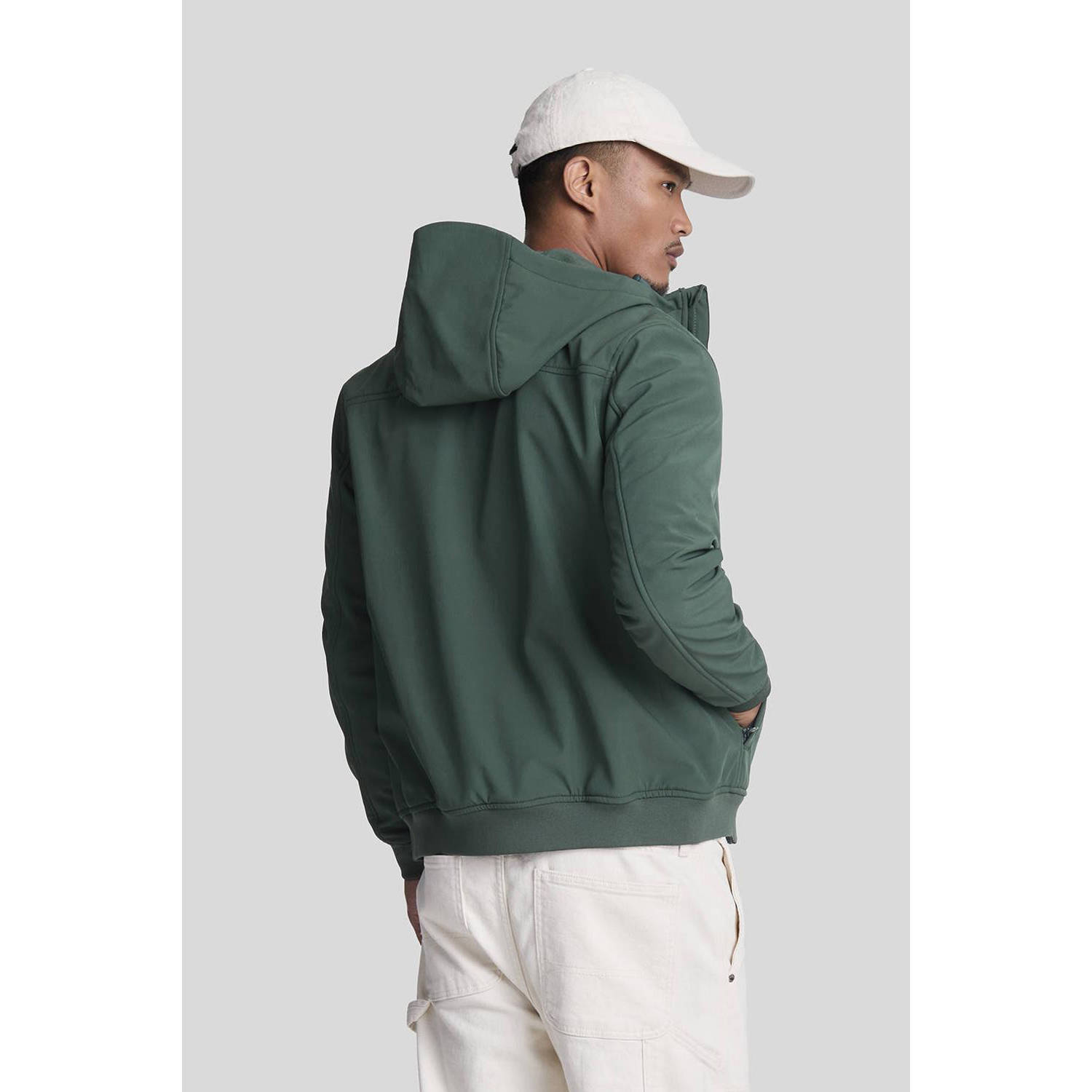 Lyle & Scott softshell jas groen