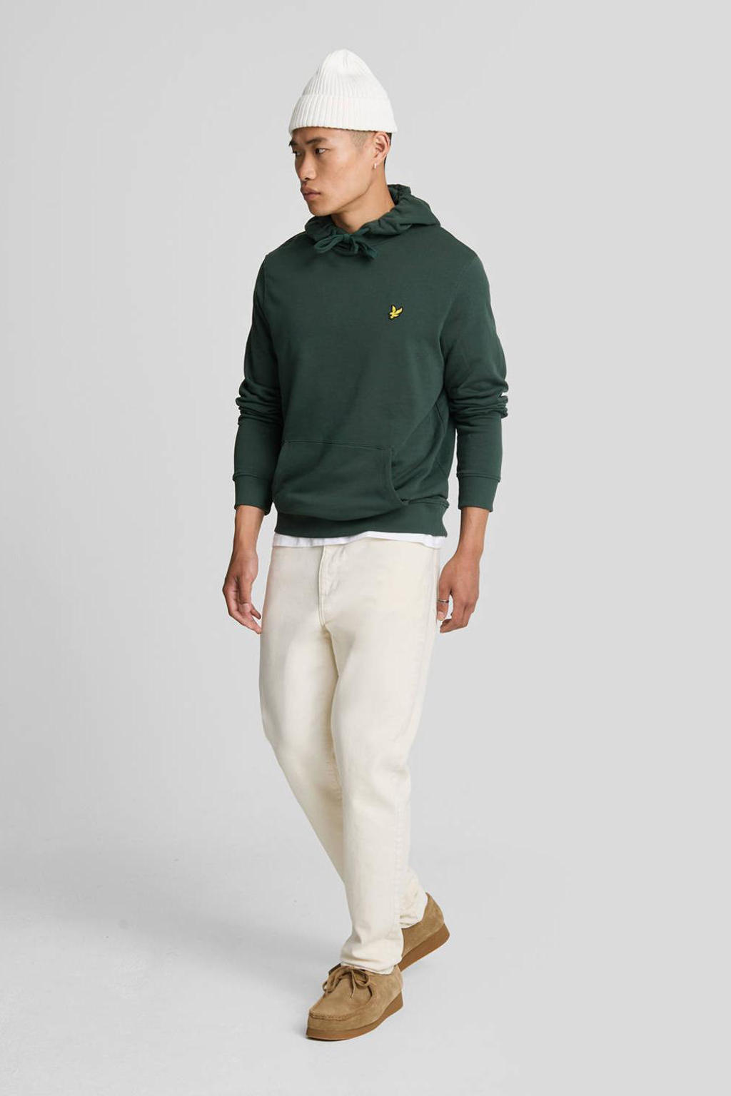 Lyle & Scott hoodie donkergroen