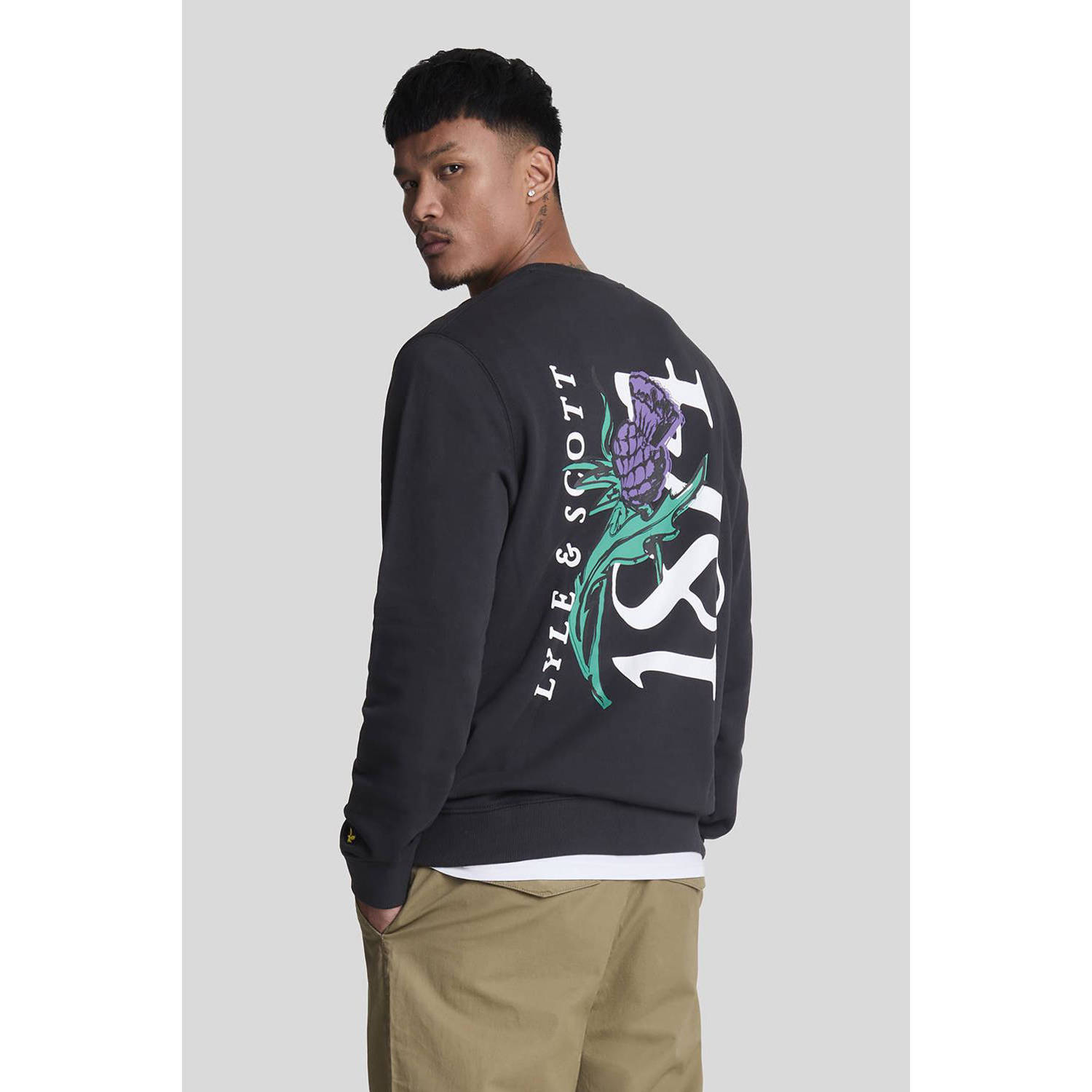 Lyle & Scott sweater zwart