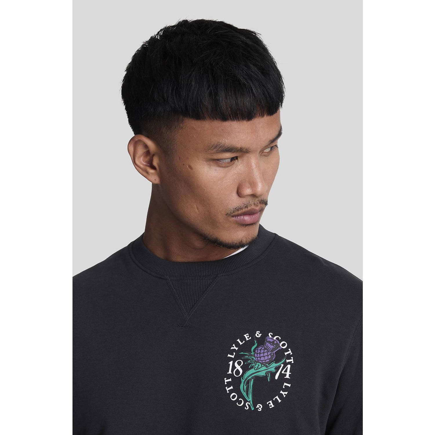 Lyle & Scott sweater zwart