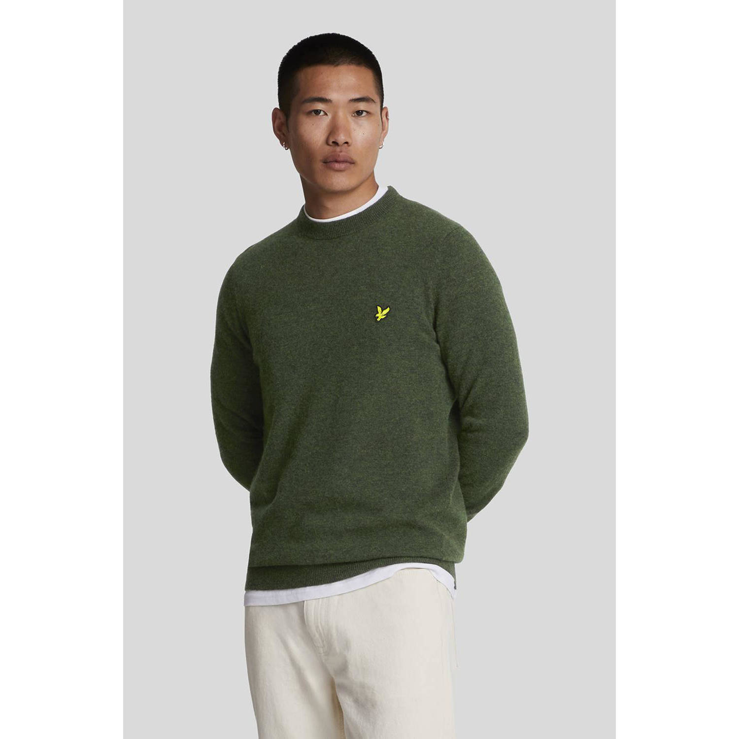 Lyle & Scott gebreide trui groen