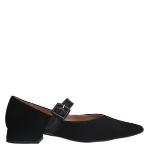 suède loafers zwart