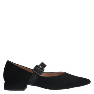 suède loafers zwart