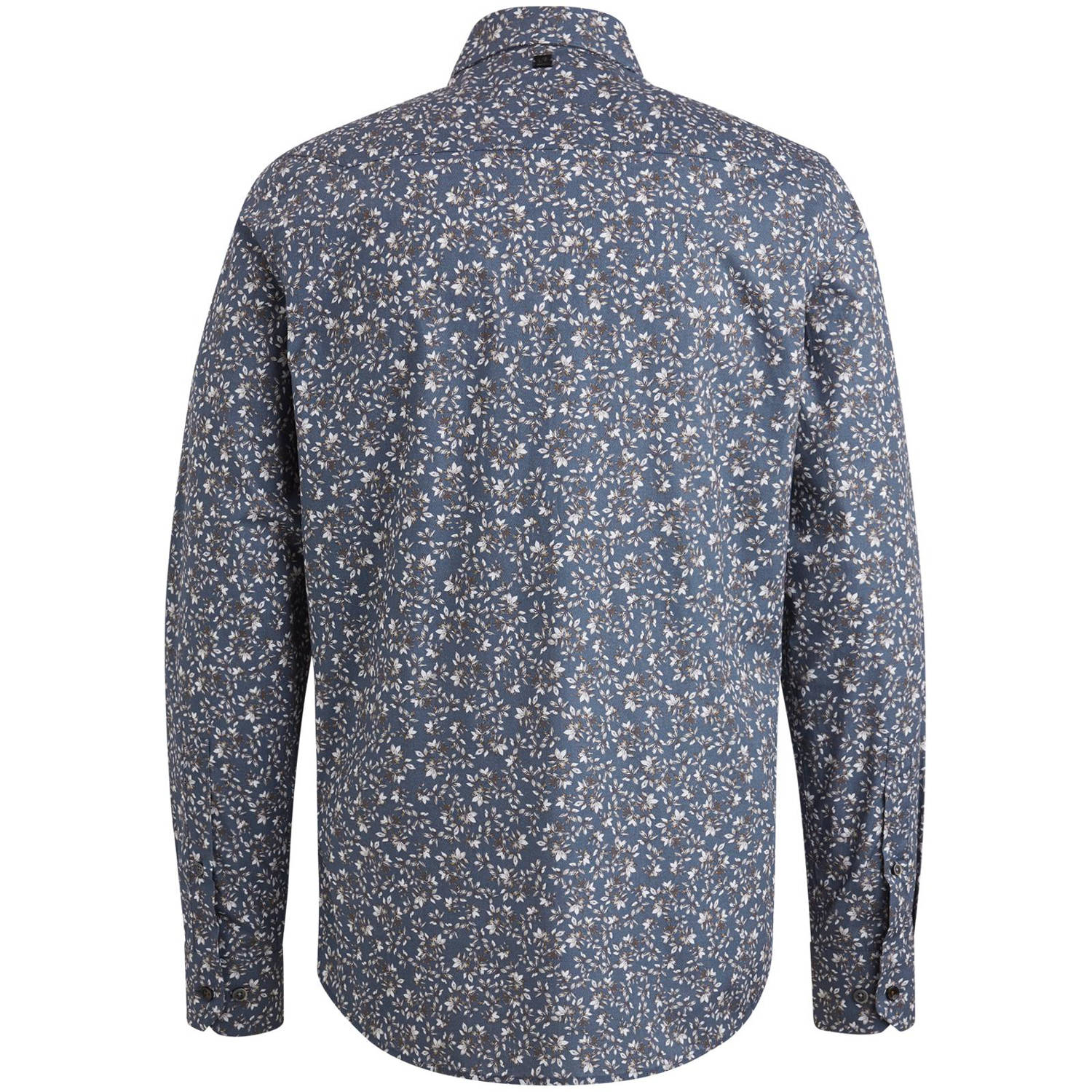 Vanguard overhemd met all over print blauw