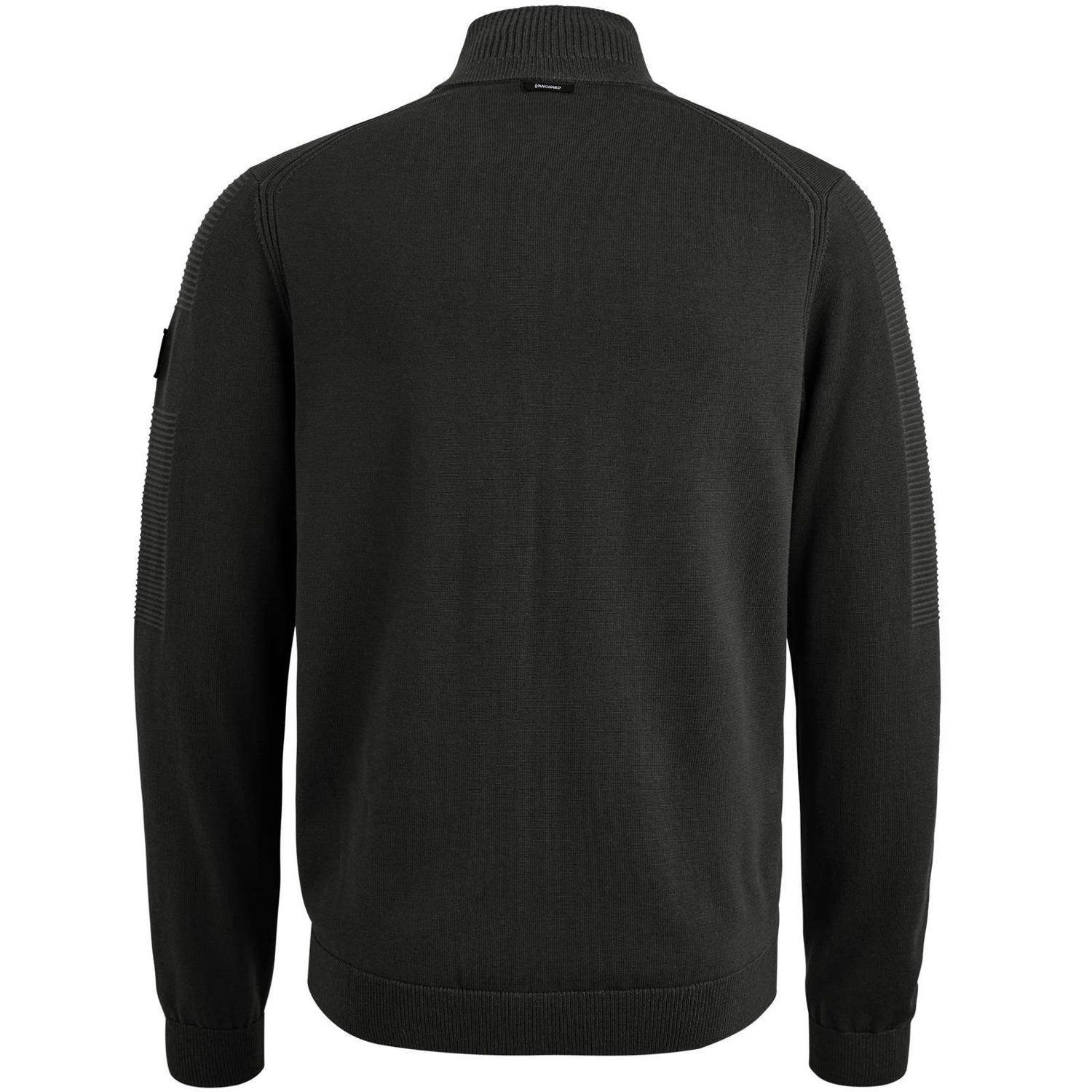 Vanguard fijngebreid vest zwart